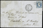 N°22 OBL GC 2413 + T15 "Mont de Marsan Bte Mle" (1