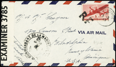 N°21 USA PA n°26 avec surcharge "RF" de Bizerte type
