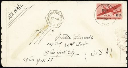 USA PA n°26 avec petite surcharge RF type 3 de Cas