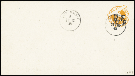 Env. entier postal 6 cents orange USA avec double
