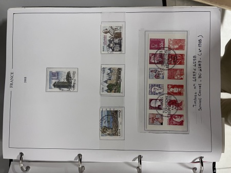 1849-2020, Collection de France obl, dont bloc et carnet,
