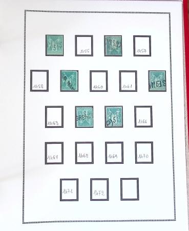 1862-1907, collection d'oblitérations "Jour de l'an",
