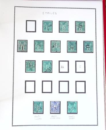 1862-1907, collection d'oblitérations "Jour de l'an",