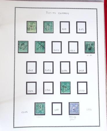 1862-1907, collection d'oblitérations "Jour de l'an",
