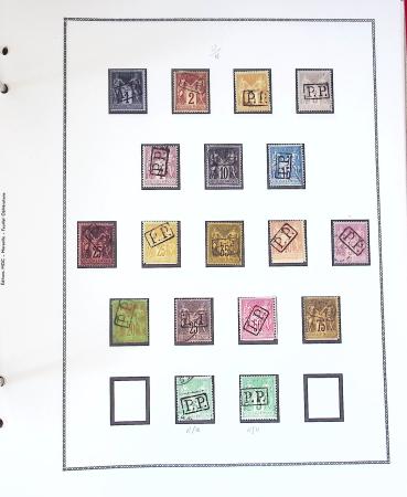 1862-1907, collection d'oblitérations "Jour de l'an",