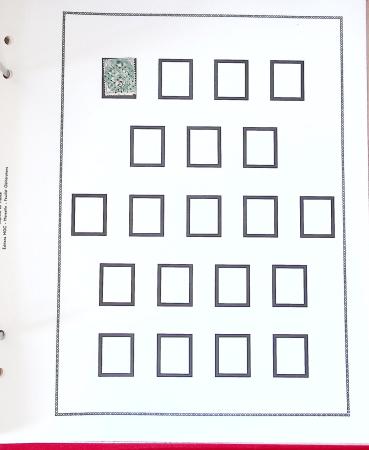 1862-1907, collection d'oblitérations "Jour de l'an",