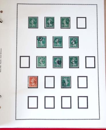 1862-1907, collection d'oblitérations "Jour de l'an",