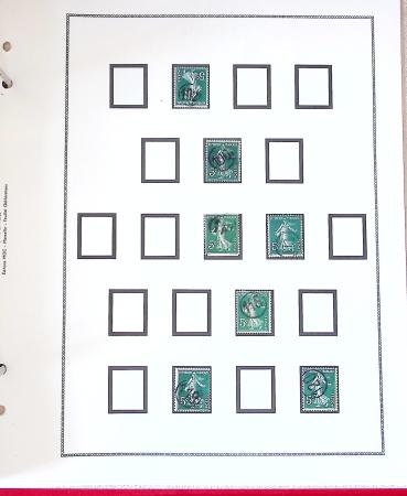 1862-1907, collection d'oblitérations "Jour de l'an",