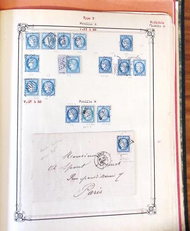 1853-1875, Etude sur le planchage des bleus (timbre