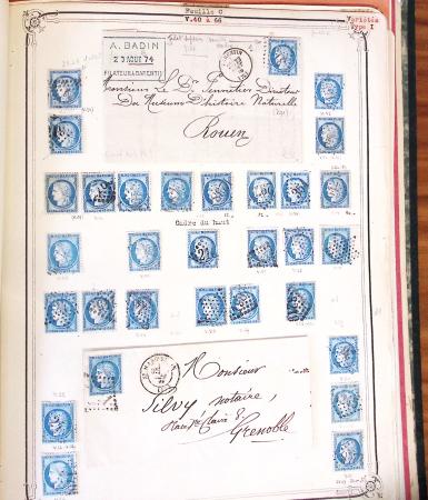 1853-1875, Etude sur le planchage des bleus (timbre