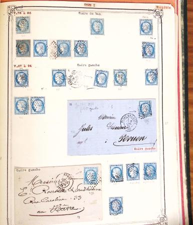 1853-1875, Etude sur le planchage des bleus (timbre