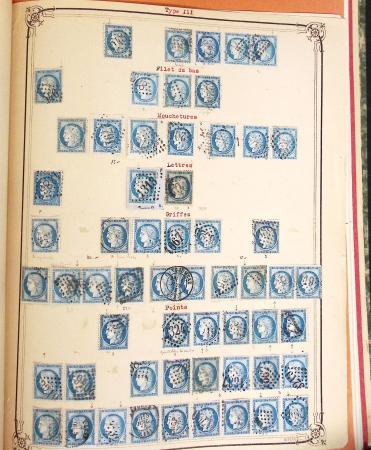 1853-1875, Etude sur le planchage des bleus (timbre
