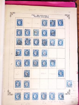 1853-1875, Etude sur le planchage des bleus (timbre
