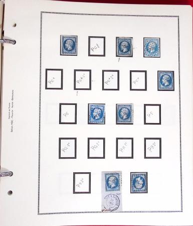 1853-1875, Etude sur le planchage des bleus (timbre