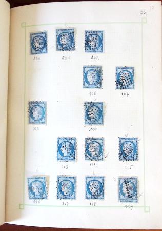 1853-1875, Etude sur le planchage des bleus (timbre