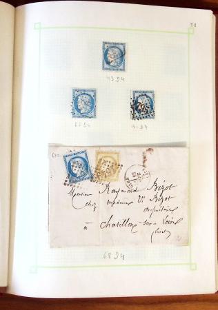1853-1875, Etude sur le planchage des bleus (timbre