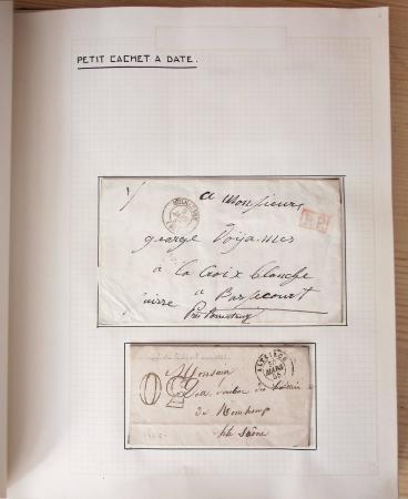 1831-70, Collection spécialisée en un classeur avec des timbres et lettres