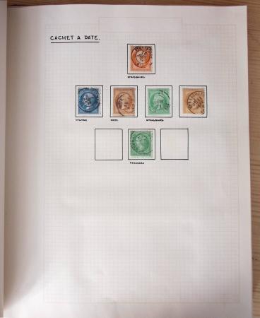 1831-70, Collection spécialisée en un classeur avec des timbres et lettres