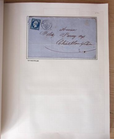 1831-70, Collection spécialisée en un classeur avec des timbres et lettres