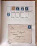 1831-70, Collection spécialisée en un classeur avec des timbres et lettres