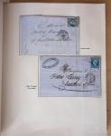 1831-70, Collection spécialisée en un classeur avec des timbres et lettres