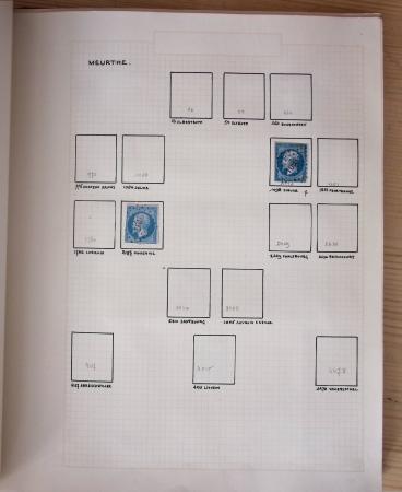 1831-70, Collection spécialisée en un classeur avec des timbres et lettres