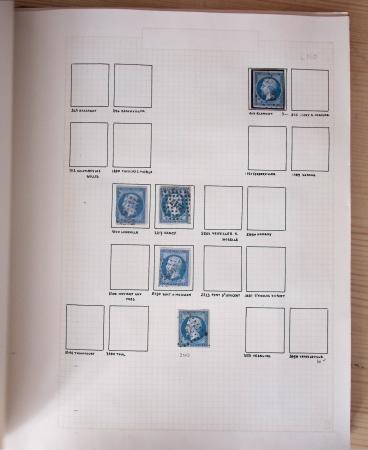 1831-70, Collection spécialisée en un classeur avec des timbres et lettres