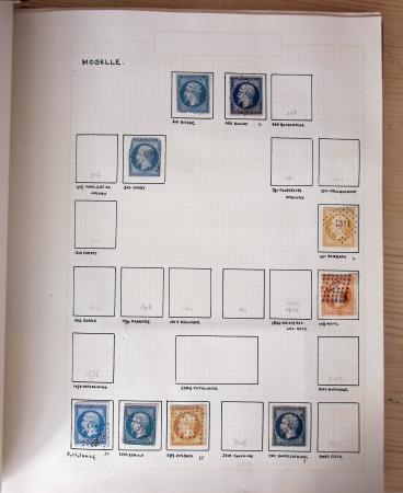 1831-70, Collection spécialisée en un classeur avec des timbres et lettres