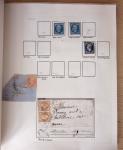 1831-70, Collection spécialisée en un classeur avec des timbres et lettres