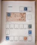 1831-70, Collection spécialisée en un classeur avec des timbres et lettres