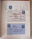1831-70, Collection spécialisée en un classeur avec des timbres et lettres