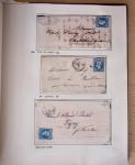 1831-70, Collection spécialisée en un classeur avec des timbres et lettres