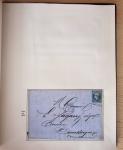1831-70, Collection spécialisée en un classeur avec des timbres et lettres
