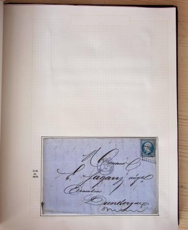 1831-70, Collection spécialisée en un classeur avec des timbres et lettres