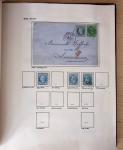 1831-70, Collection spécialisée en un classeur avec des timbres et lettres