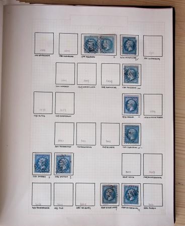 1831-70, Collection spécialisée en un classeur avec des timbres et lettres