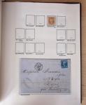 1831-70, Collection spécialisée en un classeur avec des timbres et lettres