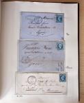 1831-70, Collection spécialisée en un classeur avec des timbres et lettres