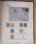 1831-70, Collection spécialisée en un classeur avec des timbres et lettres