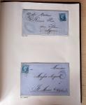 1831-70, Collection spécialisée en un classeur avec des timbres et lettres
