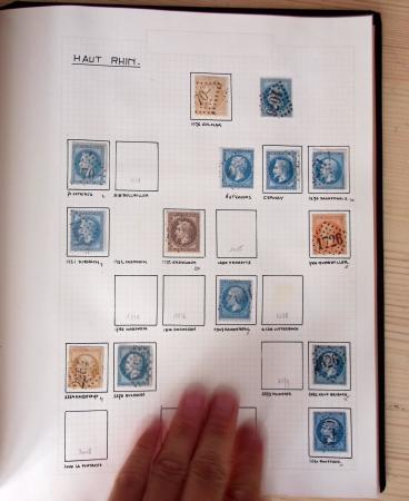 1831-70, Collection spécialisée en un classeur avec des timbres et lettres