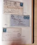 1831-70, Collection spécialisée en un classeur avec des timbres et lettres