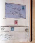 1831-70, Collection spécialisée en un classeur avec des timbres et lettres