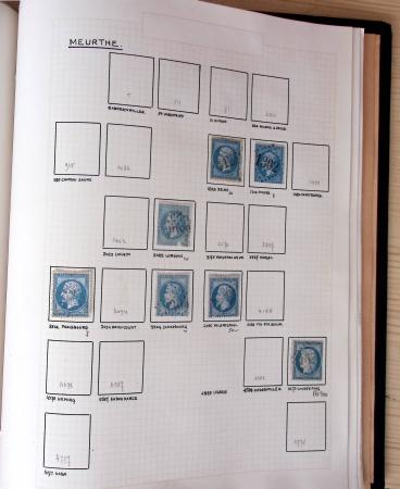 1831-70, Collection spécialisée en un classeur avec des timbres et lettres