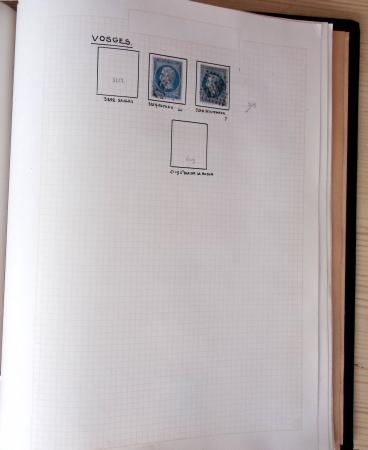 1831-70, Collection spécialisée en un classeur avec des timbres et lettres