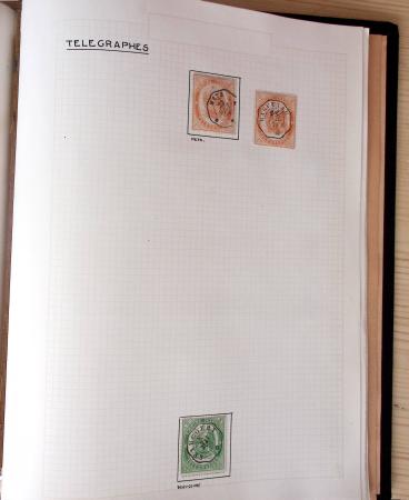1831-70, Collection spécialisée en un classeur avec des timbres et lettres