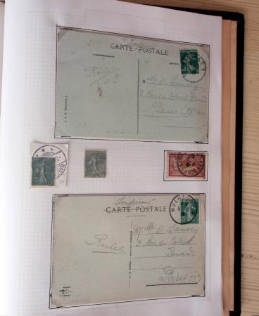 1831-70, Collection spécialisée en un classeur avec des timbres et lettres