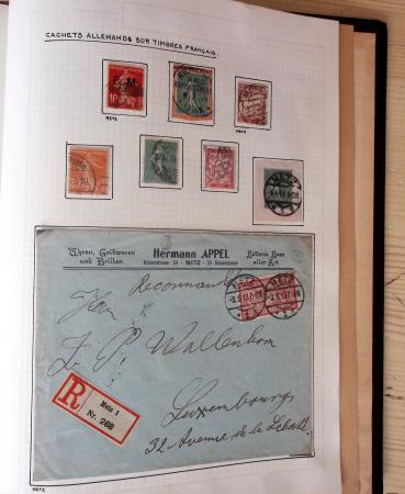 1831-70, Collection spécialisée en un classeur avec des timbres et lettres