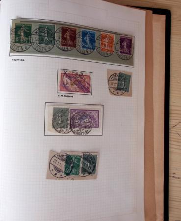 1831-70, Collection spécialisée en un classeur avec des timbres et lettres