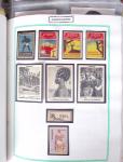 1900-50env. Très belle collection de vignettes des colonies avec surtout vignettes de propagande de différentes colonies, à noter Somalie, épreuves du Congo, Centenaire du Gabon, Maroc, etc., remarquable